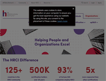 Tablet Screenshot of hrci.org